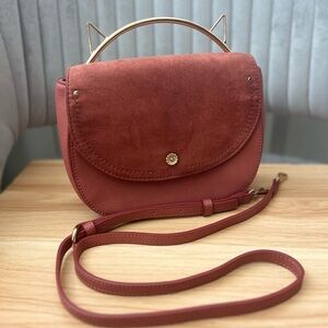 Pink Cat Bag with cat ears, with strap crossbody included